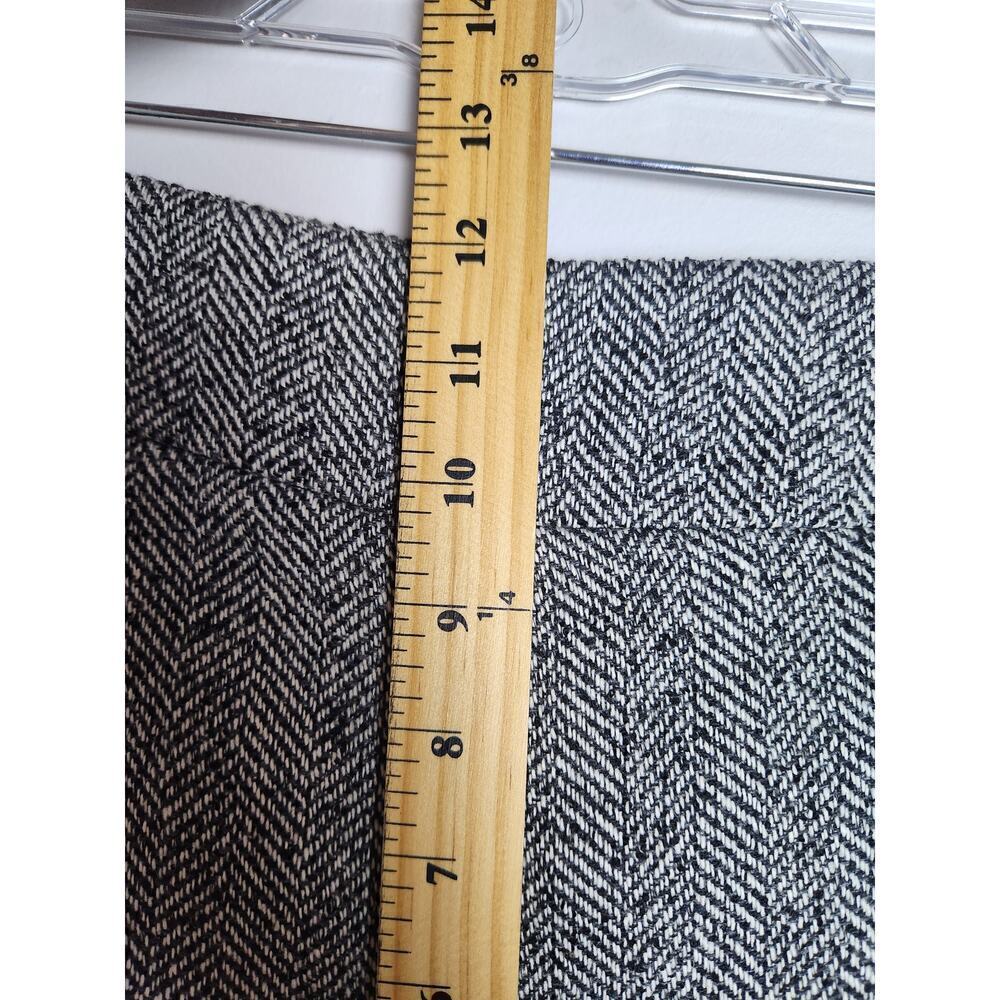 Ann Taylor wool blend high waisted cropped wide leg trouser sz 12P dark Academia - Picture 11 of 12